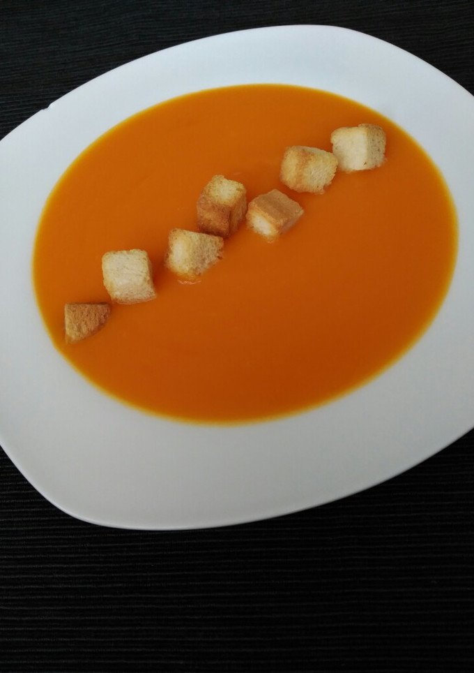 Una foto de Crema de calabaza