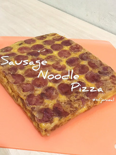 Foto resep Sausage Noodle Pizza (Pizza Mie Sosis)