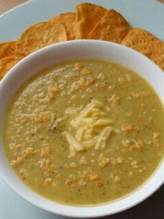A picture of Vickys Broccoli & Cauliflower Cheese Soup, GF DF EF SF NF.