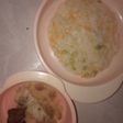 Mpasi Gio 8+ bubur sayur ikan bandeng