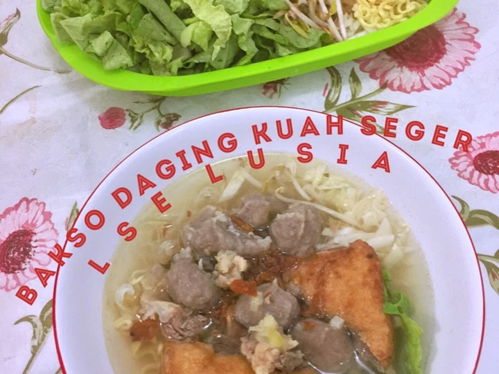 Cara Mudah Menyiapkan Resep Bakso Daging Kuah Seger yang Lezat Sekali Anti Ribet, Bikin Ngiler