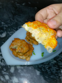 A picture of 5 minutes snacks recipe | fastest chicken pancake ☺.