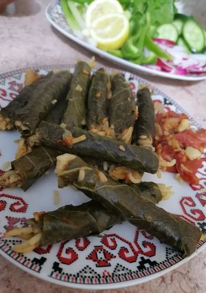 صورة لوصفة محشي ورق الزهرة
