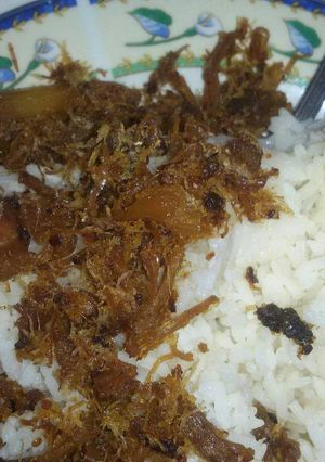 Foto resep Abon sapi 😋yumii #KitaBerbagi