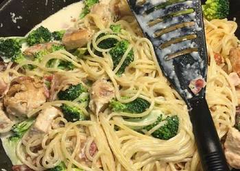 New Recipe Creamy Broccoli Chicken Bacon Pasta Delicious Nutritious