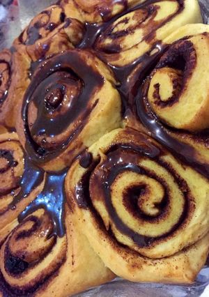 Foto resep Cinnamon Roll Chocolate Glaze