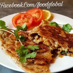 Chicken cheese paratha: A picture of Chicken cheese paratha:.