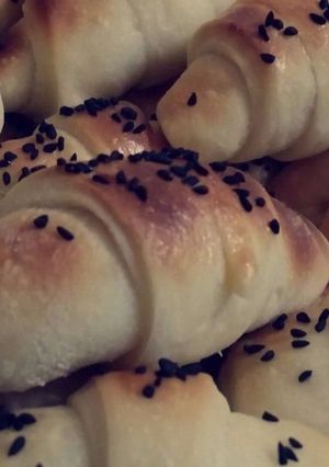 صورة لوصفة فطائر الكرواسان الهشة بالعجينة القطنية