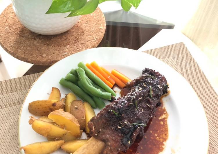 Iga bakar madu rosemary