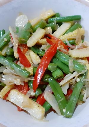Foto resep Tumis Buncis Jagung Muda Praktis