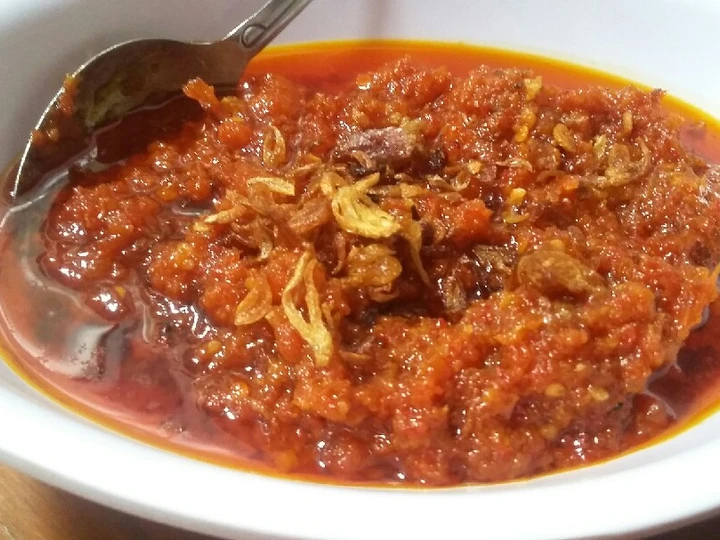 Cara Gampang Membikin Resep Sambal terasi goreng yang Bisa Manjain Lidah Anti Ribet, Menggugah Selera