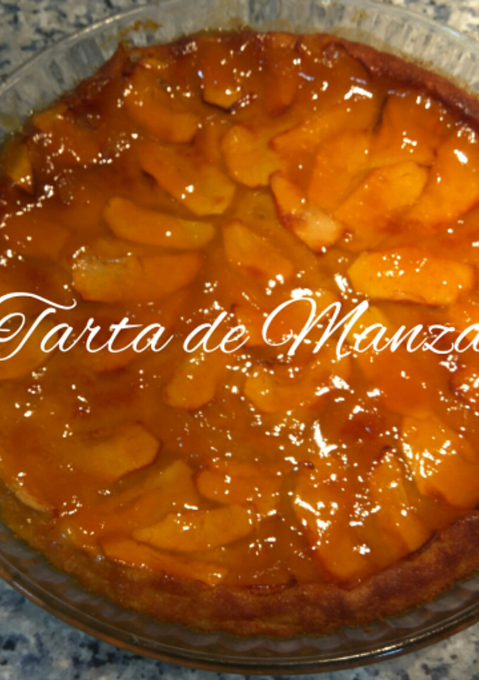 Una foto de Tarta de Manzana Sin Hojaldre