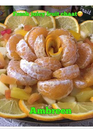 A picture of Fresh juicy fruit chaat😋🤗.