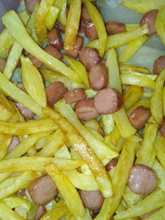 Una foto de Salchipapas