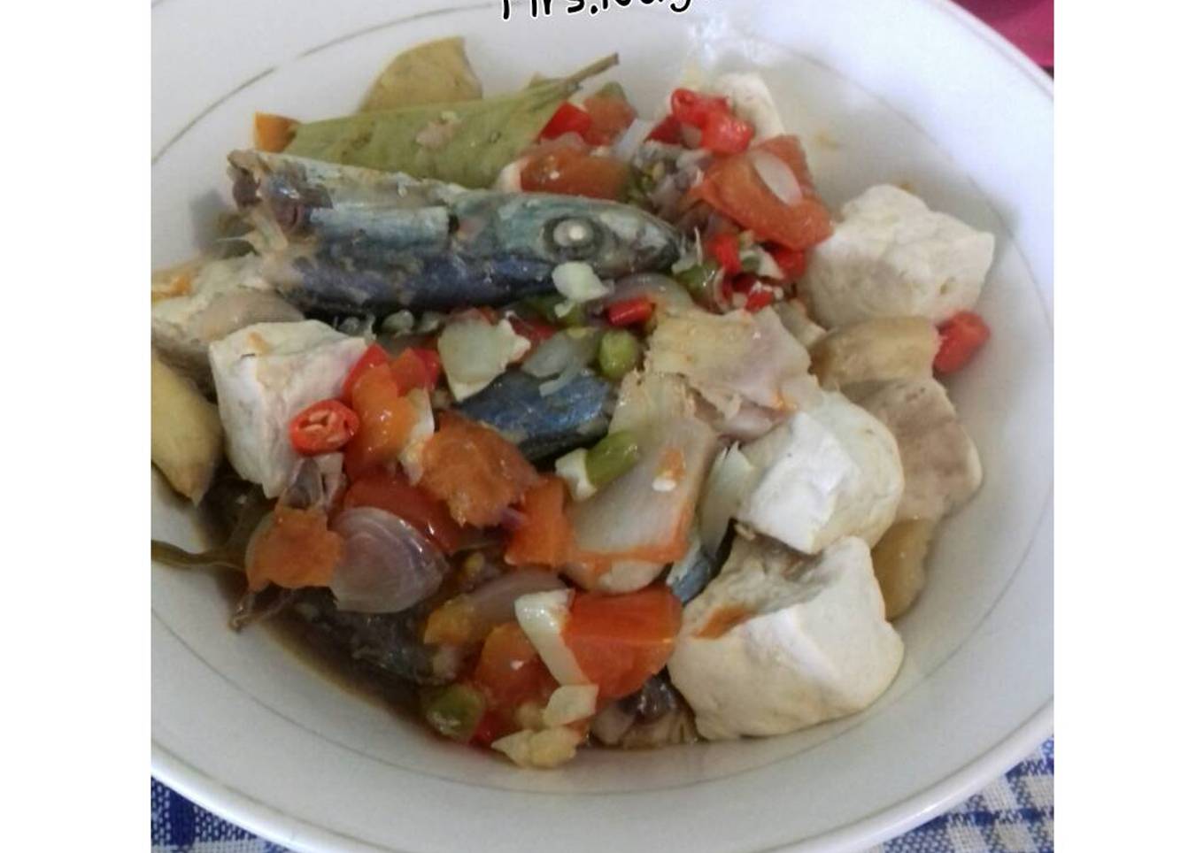 Ikan rebus sambal kukus