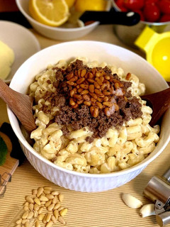 A picture of Pasta With Yogurt Sauce.