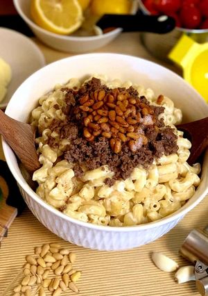 A picture of Pasta With Yogurt Sauce.