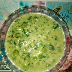 A picture of Restaurant style methi matar malai.