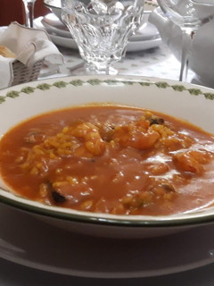 Una foto de Arroz caldoso con marisco
