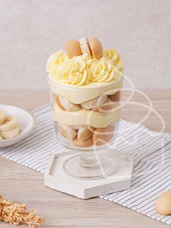 Foto resep Banana Custard Pudding