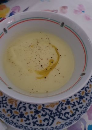 Una foto de Puré de calabacín