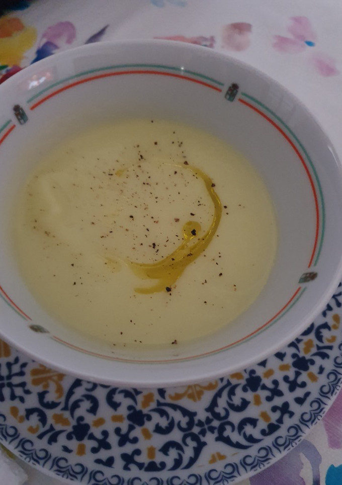 Una foto de Puré de calabacín
