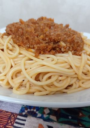صورة لوصفة معكرونة بولونيز 🍝