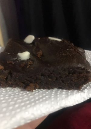 Una foto de Brownie. De galletitas recicladas!!!