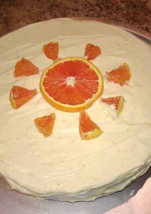 A picture of Moroccan Orange Cake.