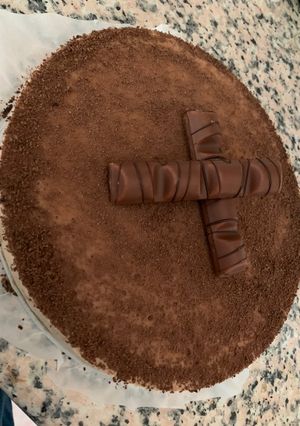 Una foto de Tarta de kinder bueno