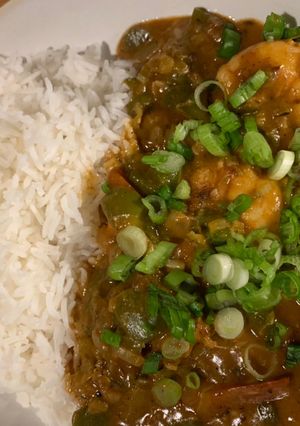 A picture of Shrimp Étouffée.