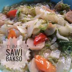 รูปของ Tumis sawi bakso #bikinRamadhanBerkesan