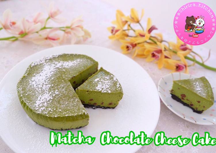 Bagaimana Membuat Matcha chocolate cheese cake (Baked) 🍰 yummy Anti Gagal