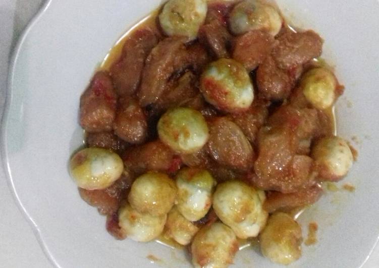Telur Puyuh Sosis Saus Tiram