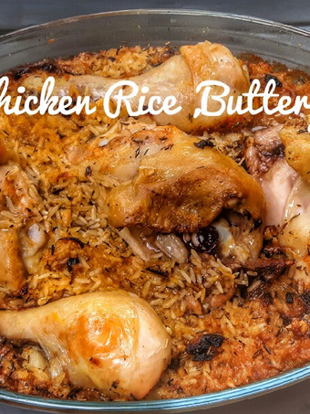 Resep Baked Chicken Rice, Buttery Anti Gagal