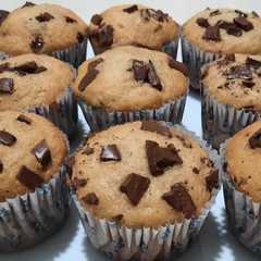 Una foto de Muffins de Banana y chocolate