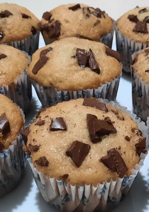Una foto de Muffins de Banana y chocolate
