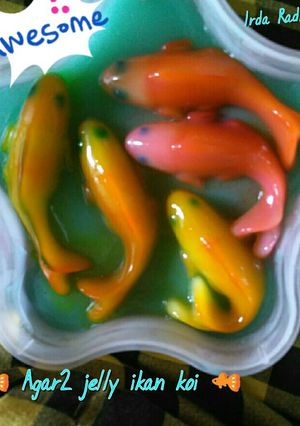 Foto resep 🐠 Agar2 jelly ikan koi 🐠