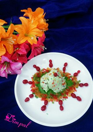 A picture of Paan Ice Cream.