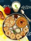 Jowar Baati, Panchmel Dal & Churma