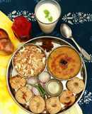 Jowar Baati, Panchmel Dal & Churma