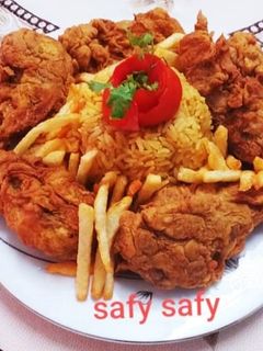 صورة لوصفة فراخ كنتاكى مع رز ريزو