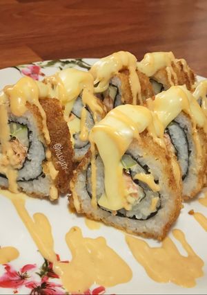 Foto resep Sushi Goreng Isi Salmon