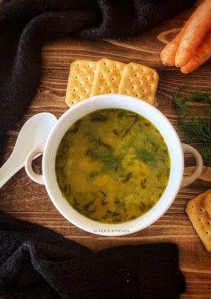 صورة لوصفة شوربة الجزر والشبت/الشبنت