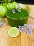 Cilantro and Green Tomato Chutney
