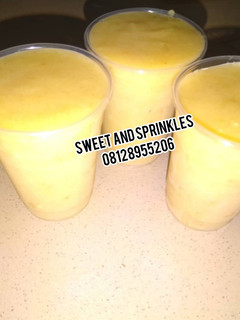 A picture of Pineapple and Banana Smoothie.