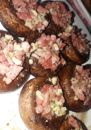 Una foto de Portobellos rellenos 🍄