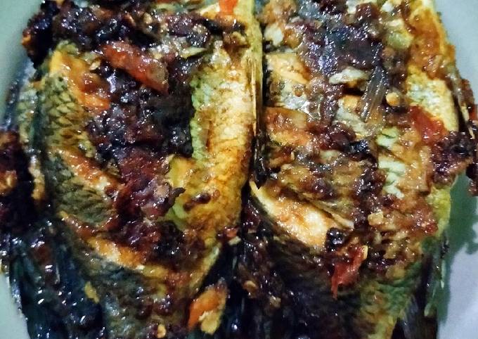 Ikan bakar teplon saus tiram