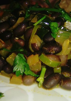 Una foto de Feijoada vegana, con arroz blanco 💜
