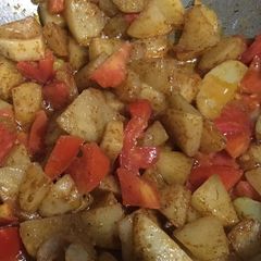 A picture of Masala Aloo Tomato.